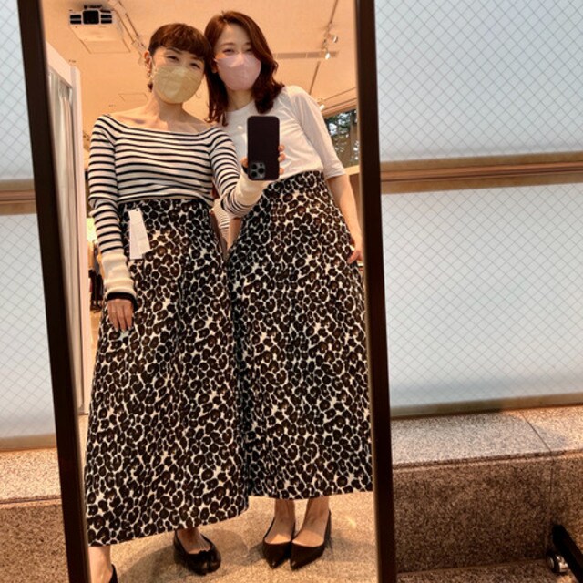 時間指定不可 ☆ ギャザー マックスマーラ MaxMara ヒョウ ロング